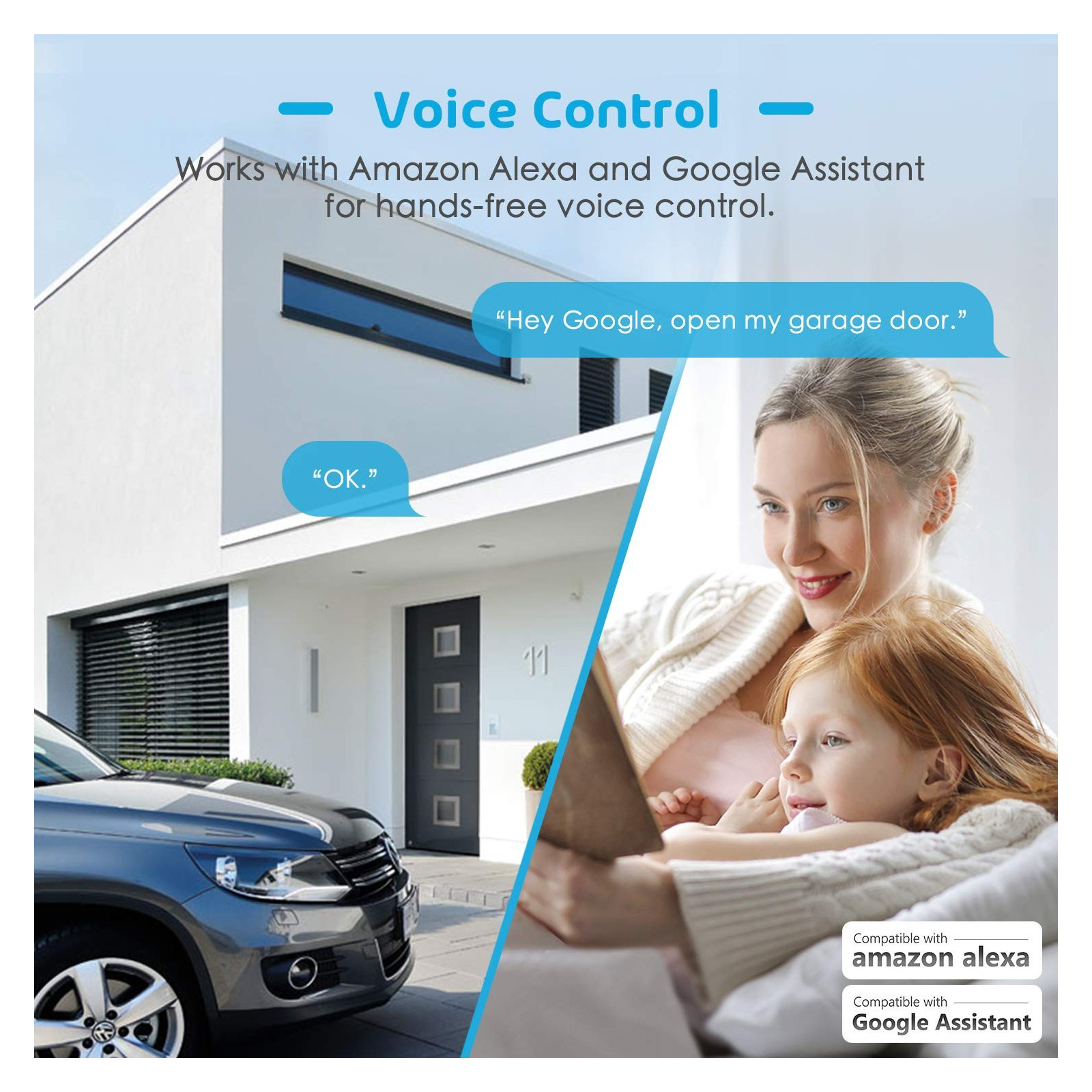 Meross sterownik bramy garażowej HomeKit Google Alexa