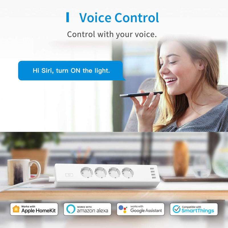 Meross Power strip with 4 HomeKit WiFi USB sockets