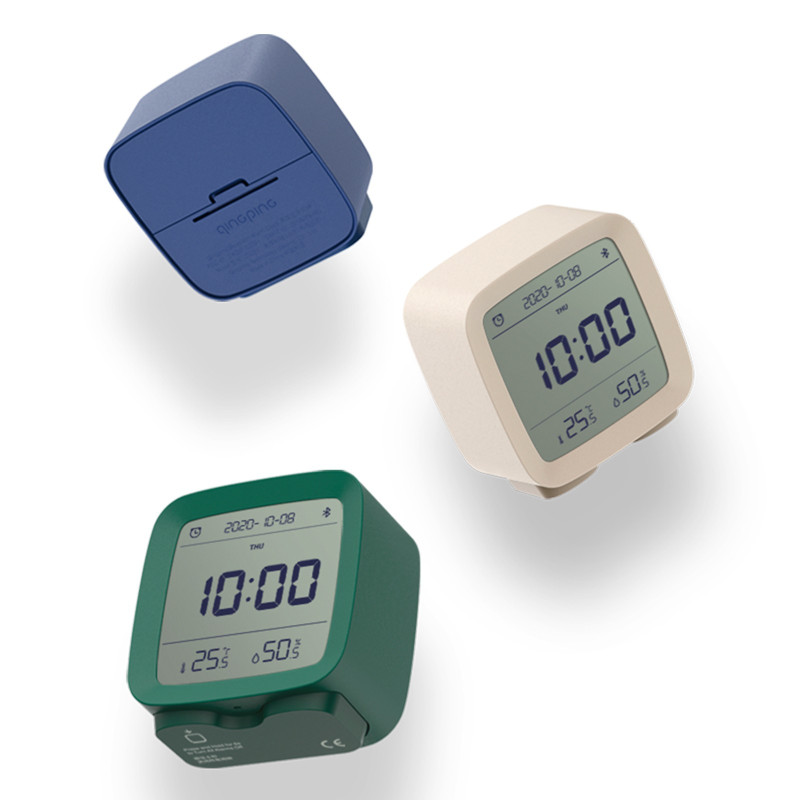 Qingping Blue Wecker mit Temperatur- und Feuchtigkeitssensor