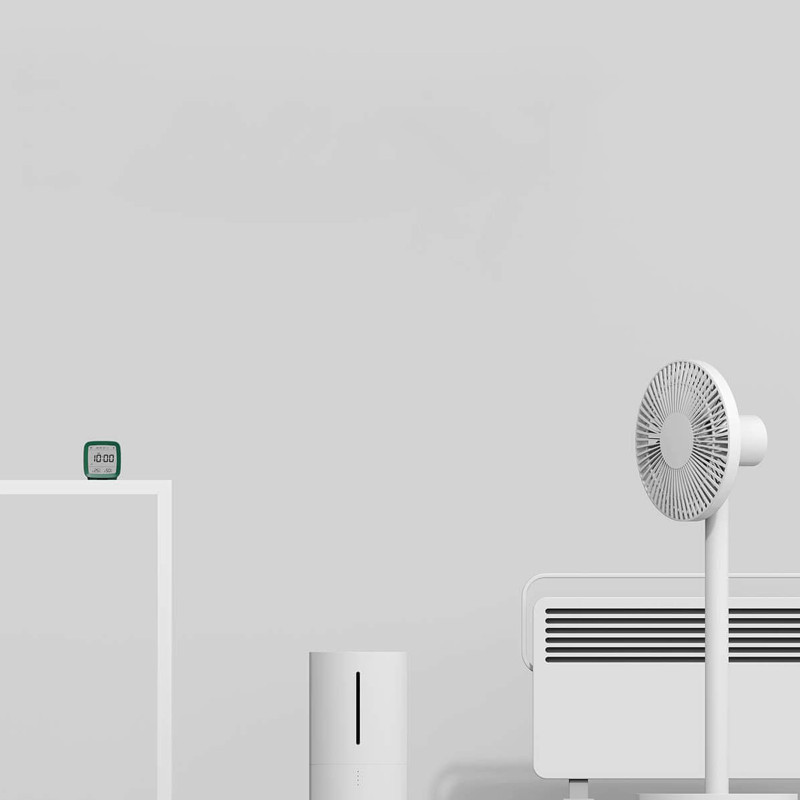 Qingping Blue alarm clock with temperature and humidity sensor