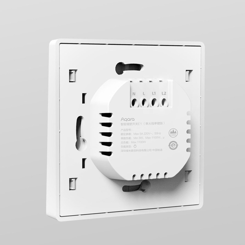 Aqara E1 Light switch 2 buttons N + L