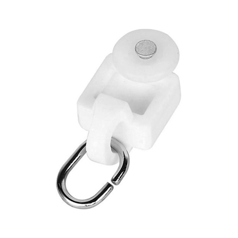 Roller casters for electric curtain rod