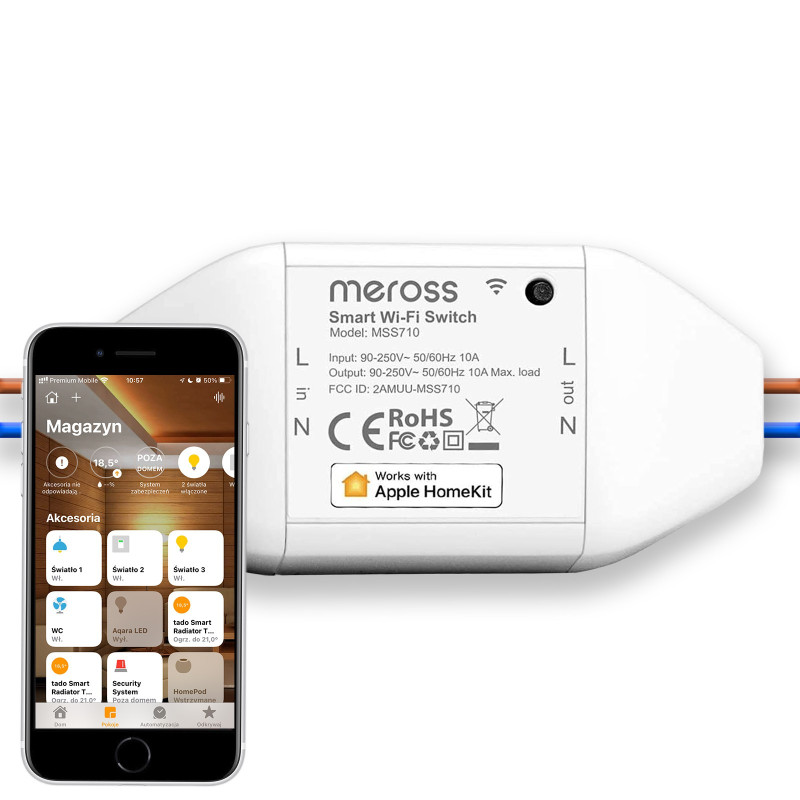 Meross Wifi HomeKit switch driver