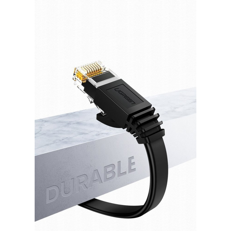 Ugreen kabel przewód internetowy sieciowy Ethernet patchcord RJ45 Cat 6 UTP 1000 Mbps 1 m czarny