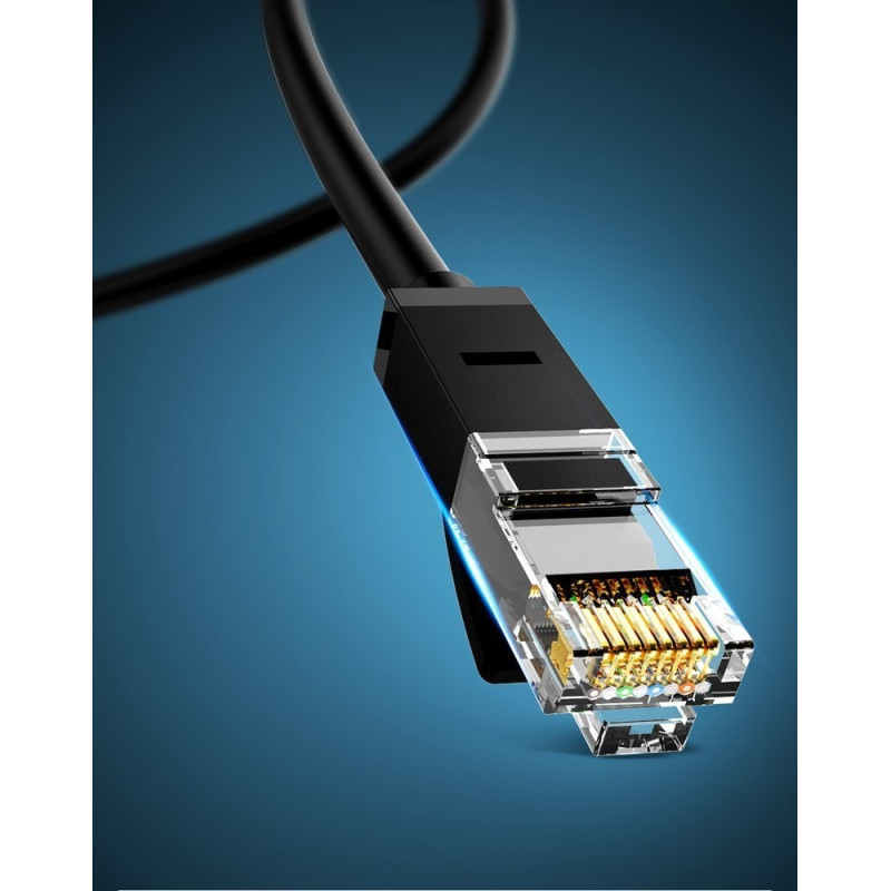 Ugreen kabel przewód internetowy sieciowy Ethernet patchcord RJ45 Cat 6 UTP 1000 Mbps 1 m czarny