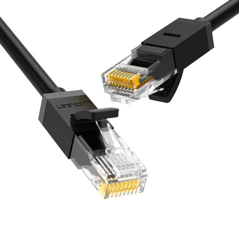 Ugreen kabel przewód internetowy sieciowy Ethernet patchcord RJ45 Cat 6 UTP 1000 Mbps 1 m czarny