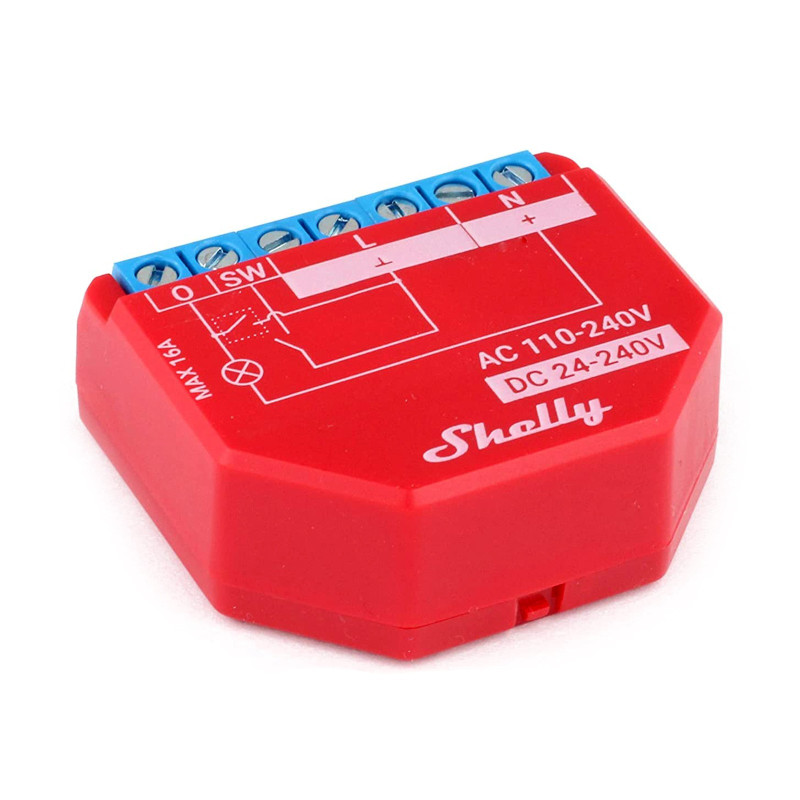 Shelly Plus 1PM WiFi Bluetooth 16A Induction Relay