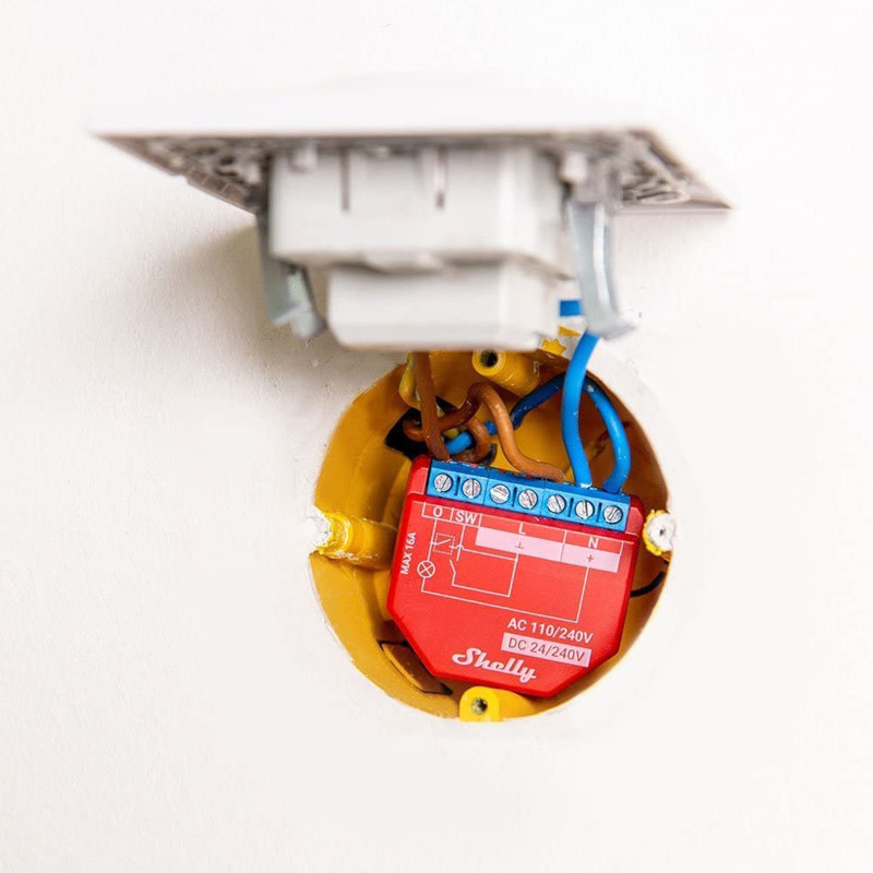 Shelly Plus 1PM WiFi Bluetooth in-box relay 16A