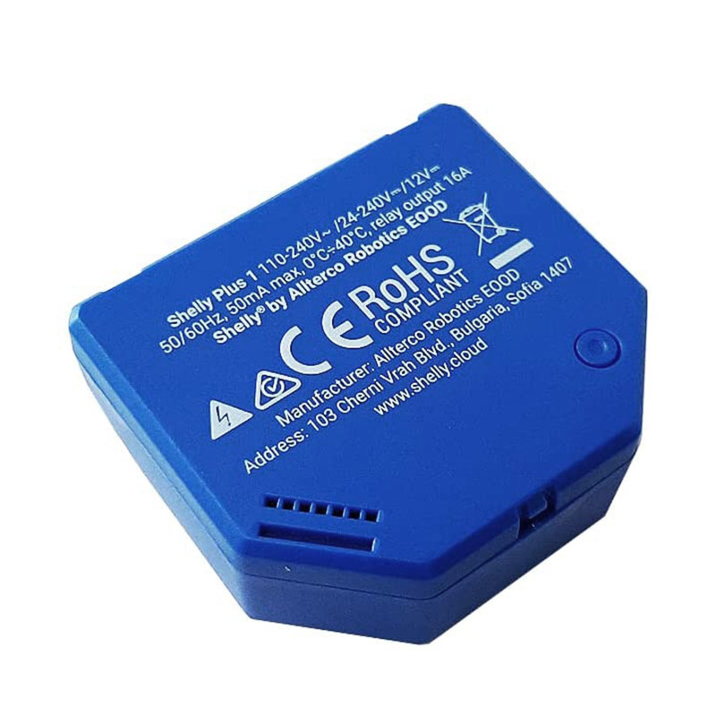 Shelly Plus 1 WiFi Bluetooth 16A Induction Relay