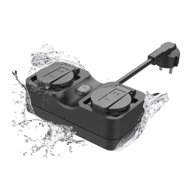 Meross smart double WiFi socket for the garden