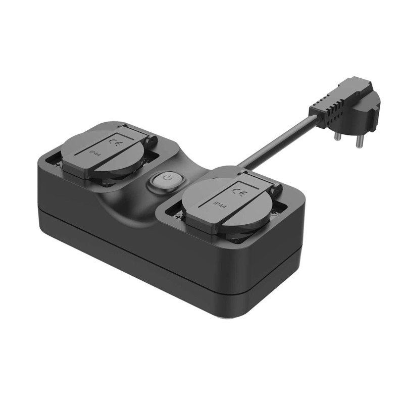 Meross smarte Doppel-WLAN-Steckdose für den Garten