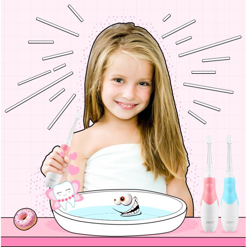 Seago Szczoteczka soniczna dla dzieci baby SG-513 0-3 lata