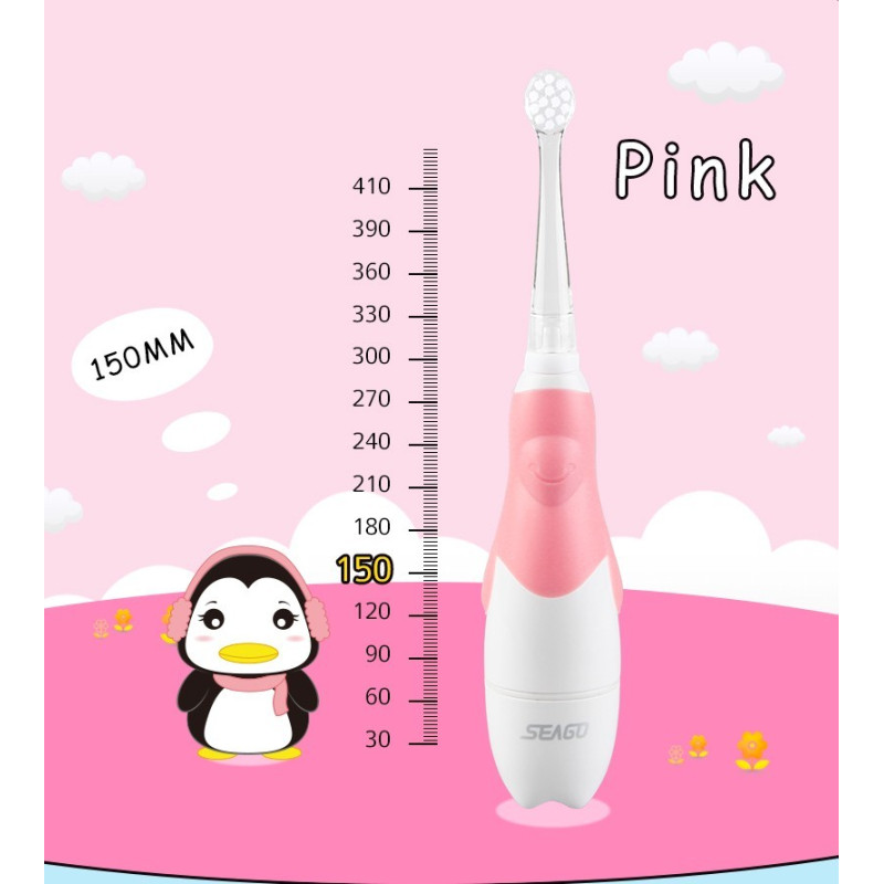 Brosse à dents sonique Seago pour les bébés de 0 à 3 ans