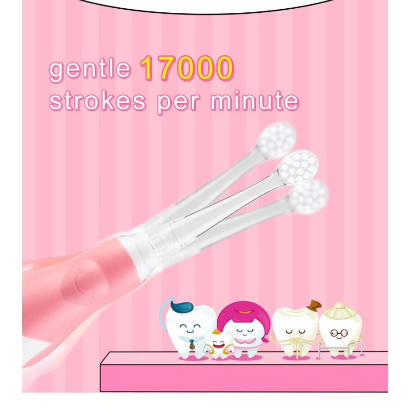 Brosse à dents sonique Seago pour les bébés de 0 à 3 ans