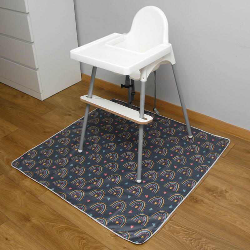 Waterproof mat under the BLW feeding chair