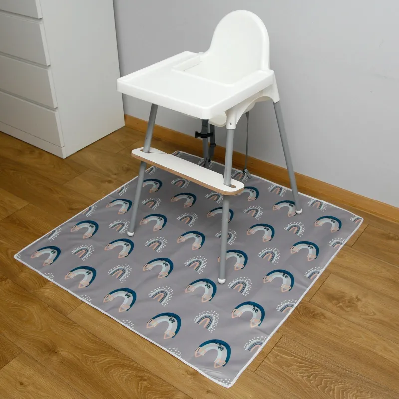 Waterproof mat under the BLW feeding chair