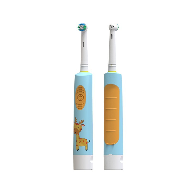 Electric toothbrush for children with 2 heads age 3+