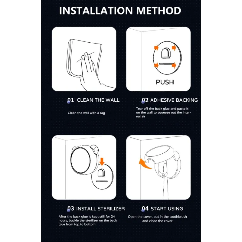 Sterylizator do szczoteczek UV dla dzieci Panda