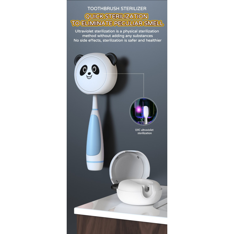 Panda UV toothbrush sterilizer for children