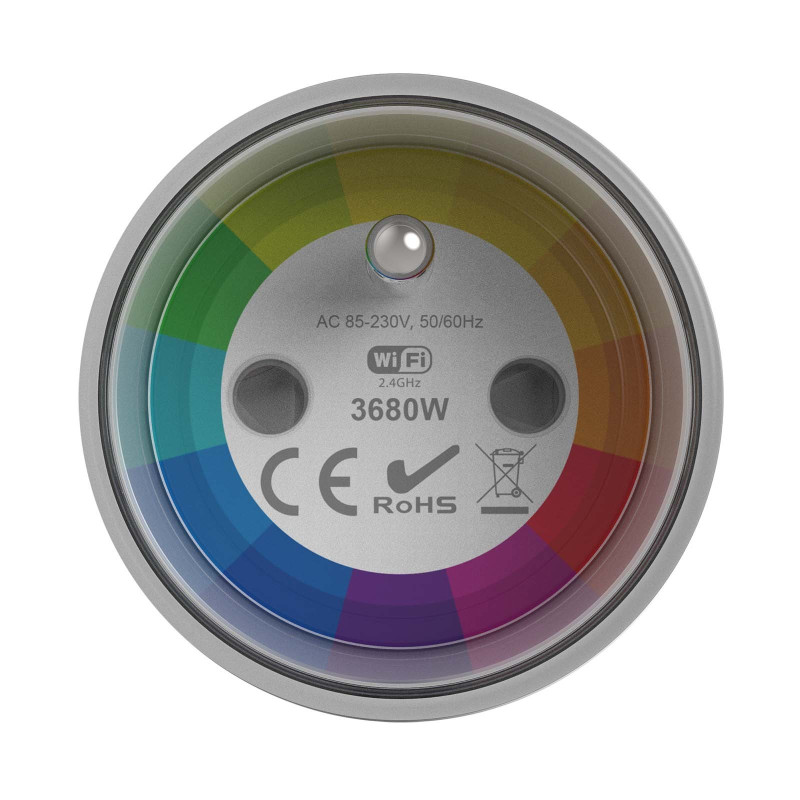 Presa WiFi TUYA 260V 3680W 16A con misura della corrente