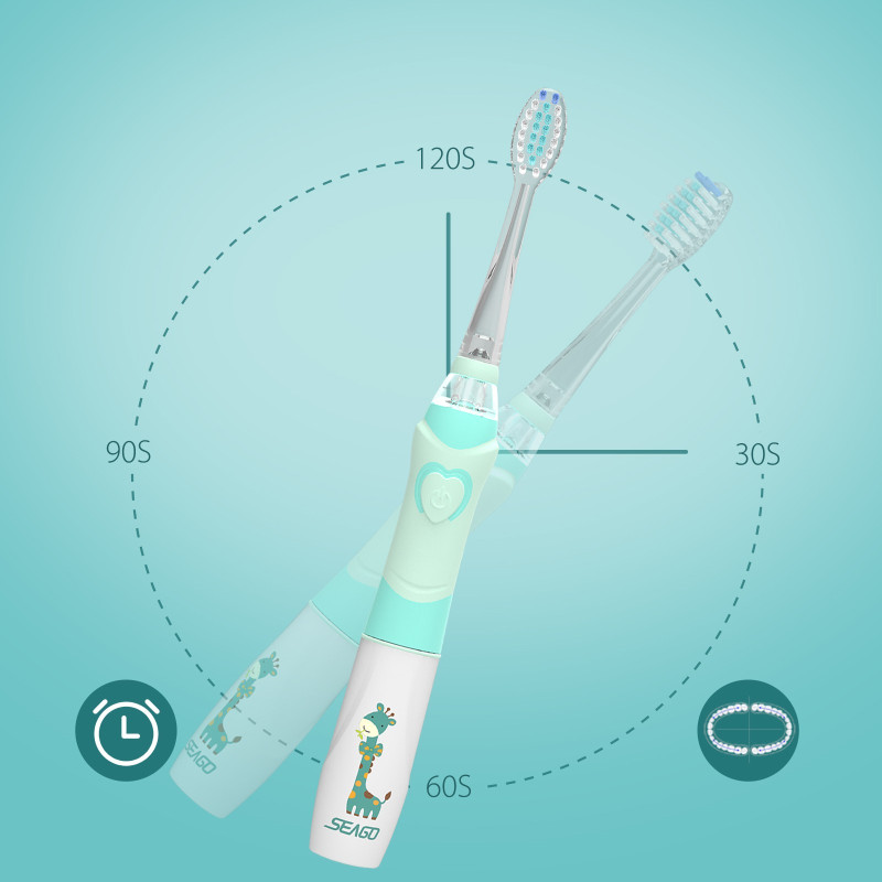 Brosse à dents sonique Seago pour les enfants de 3 à 12 ans