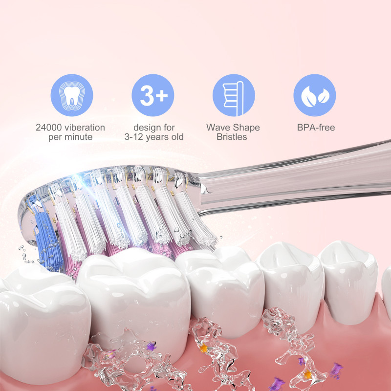 Cepillo dental sónico Seago para niños de 3 a 12 años