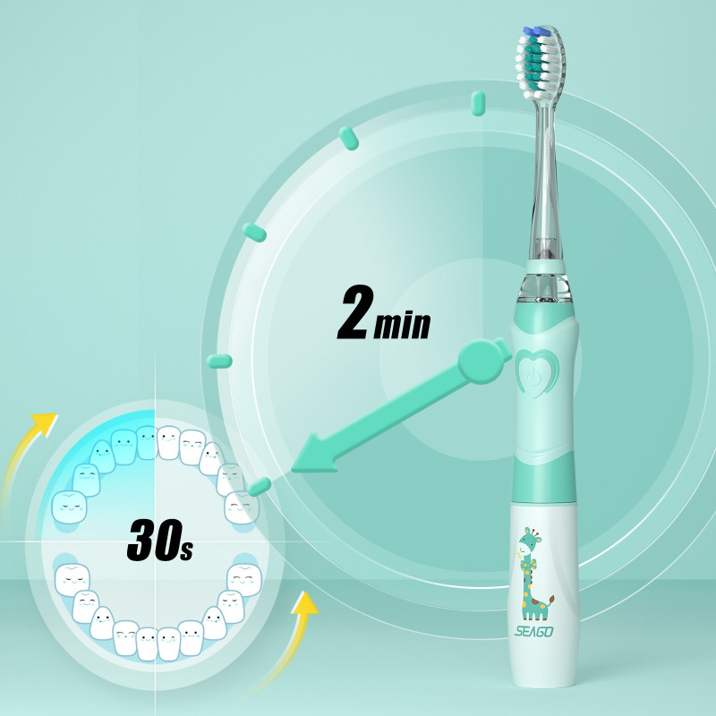 Cepillo dental sónico Seago para niños de 3 a 12 años