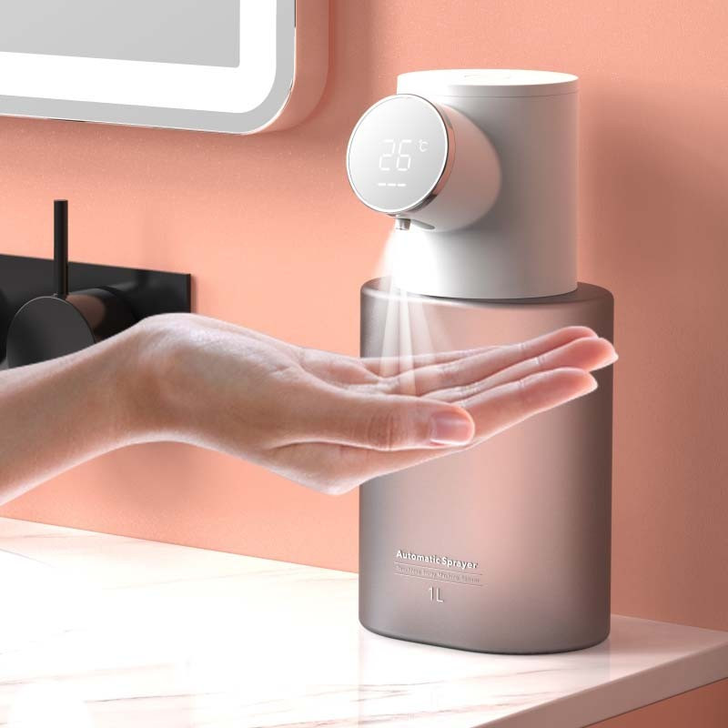 Automatischer Sprühspender zur Händedesinfektion mit Temperatursensor