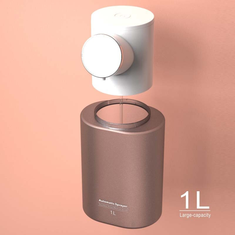 Dispensador automático de spray desinfectante de manos con sensor de temperatura