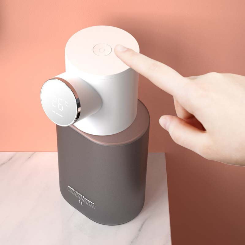 Distributeur automatique de spray de désinfection des mains avec capteur de température