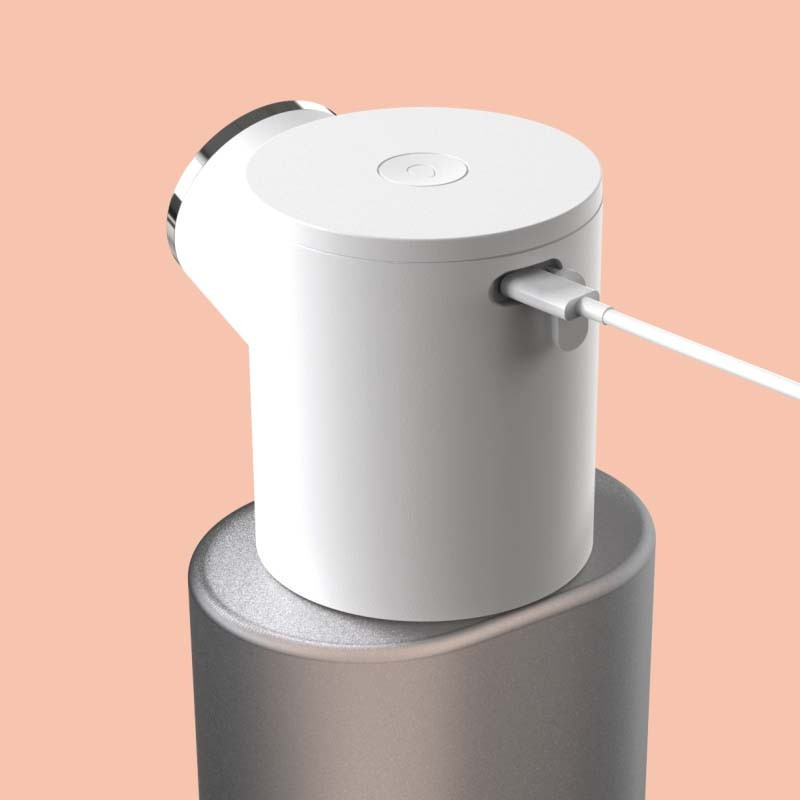 Dispensador automático de spray desinfectante de manos con sensor de temperatura