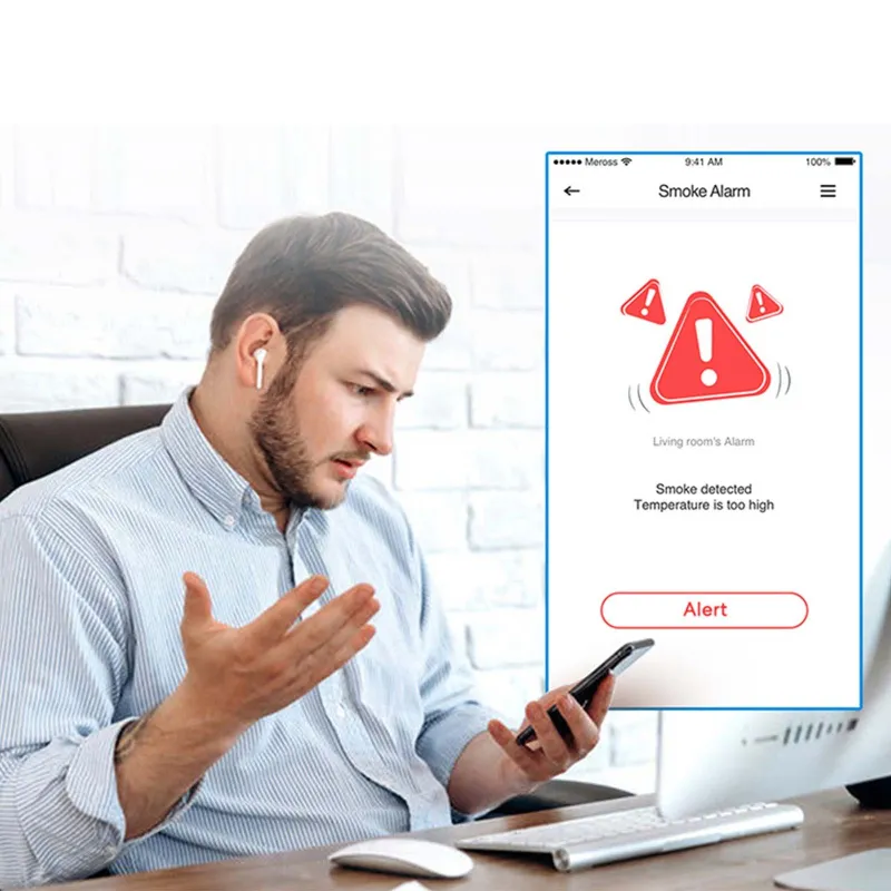 Détecteur de fumée intelligent Meross HomeKit StarterKit