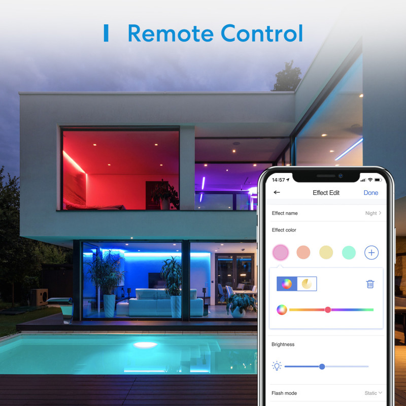 Meross Kolorowa Taśma LED RGBW HomeKit 5 m