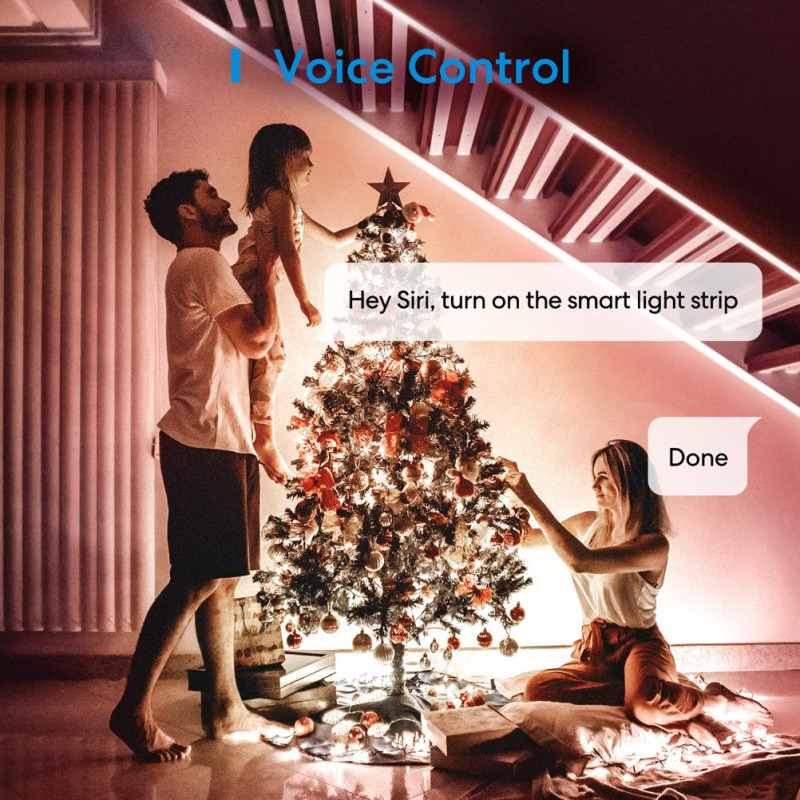 Meross RGBW HomeKit Farbiger LED-Streifen 5m