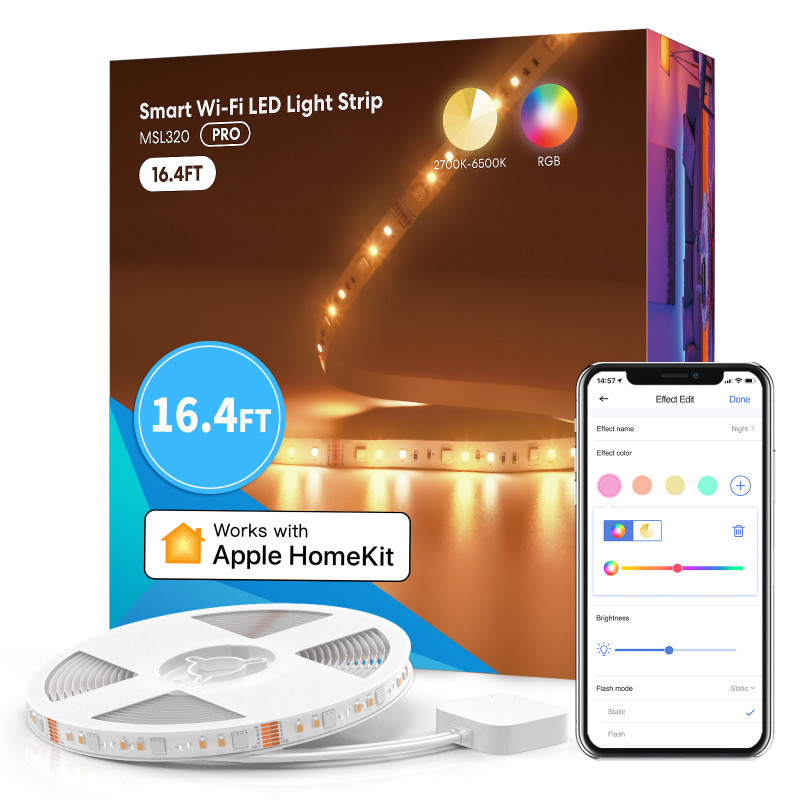 Meross RGBW HomeKit Color LED Strip 5m.