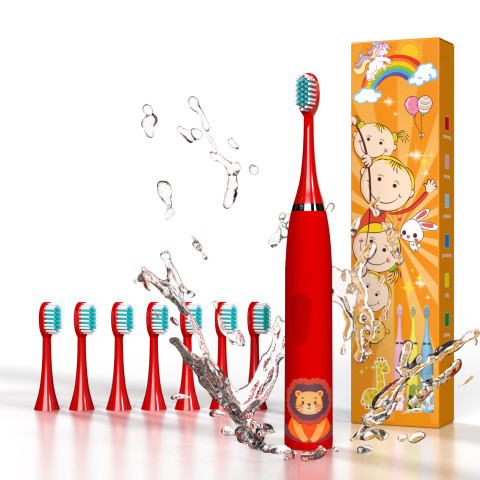 Sonic electric toothbrush for children 3 years and older