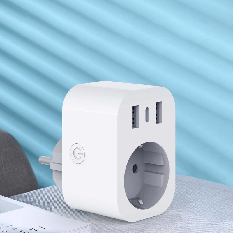 Tuya WiFi-Steckdose mit USB-Anschlüssen