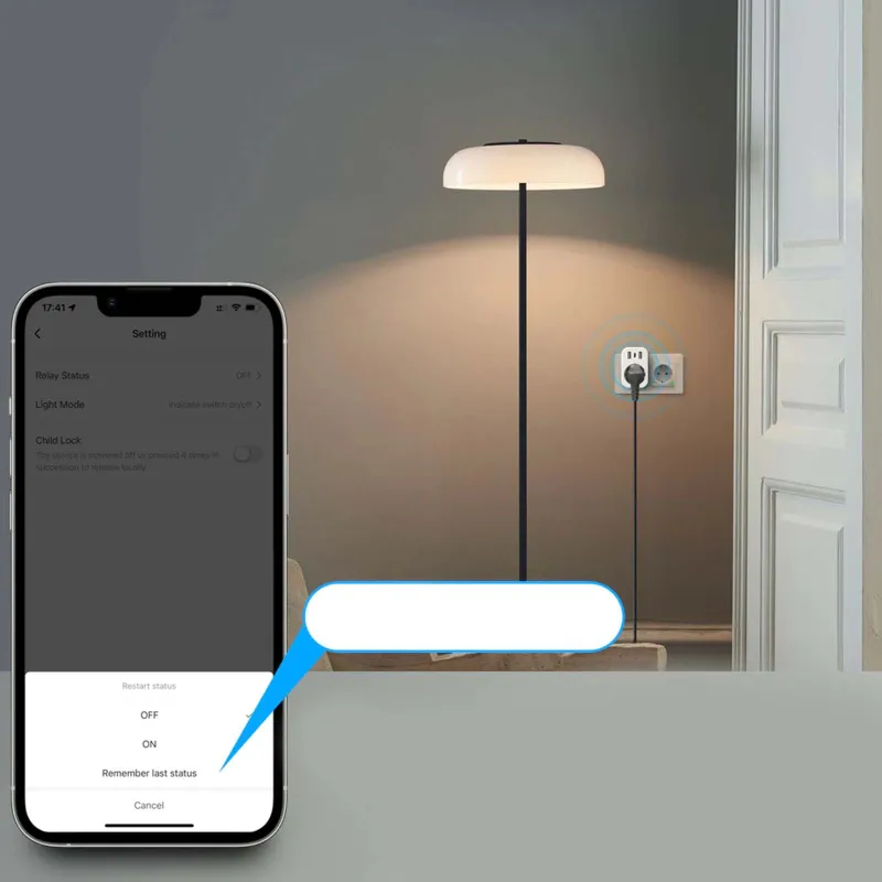 Enchufe inteligente Tuya WiFi con puertos USB