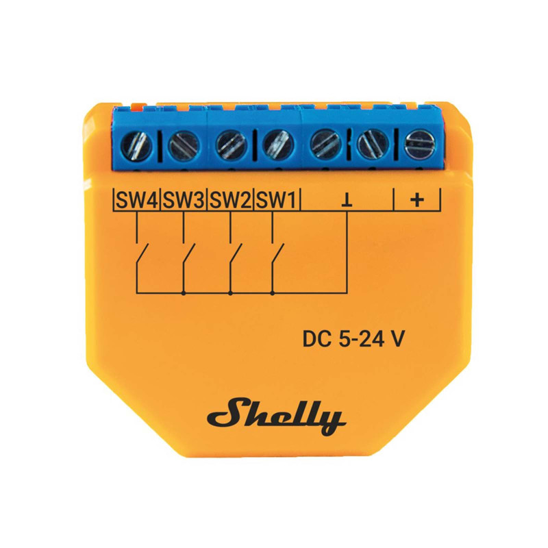 Shelly i4 DC moduł aktywator scen