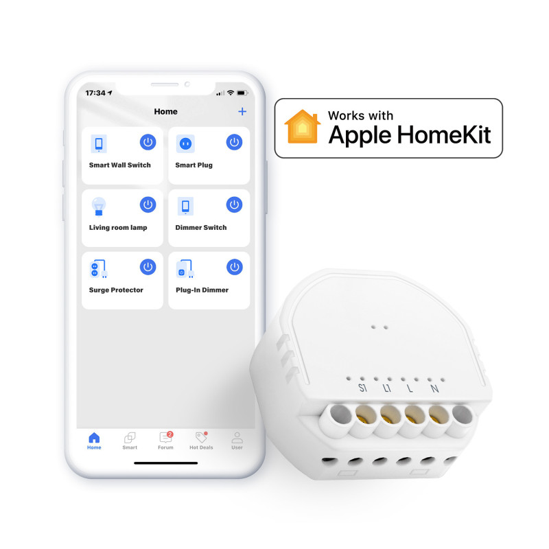 Meross Sterownik przełącznik dopuszkowy Wifi HomeKit
