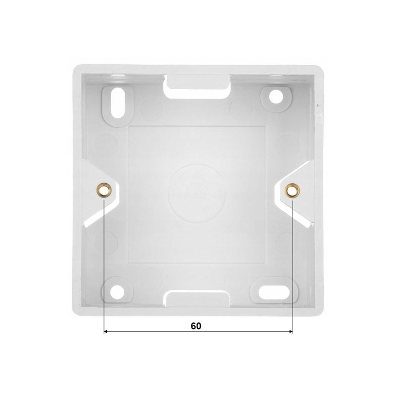 86 mm square flush box