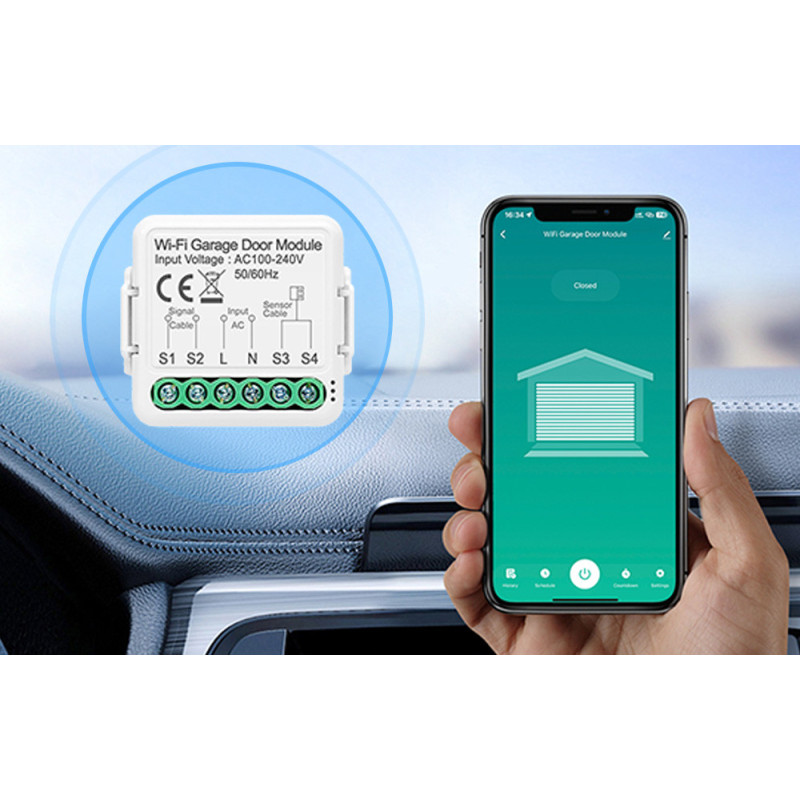 Module de contrôle de porte de garage MINI WiFi Tuya