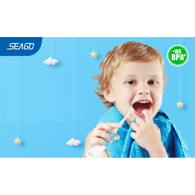 Seago Szczoteczka soniczna dla dzieci baby 0-3 lata