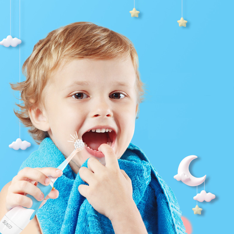Seago Szczoteczka soniczna dla dzieci baby 0-3 lata