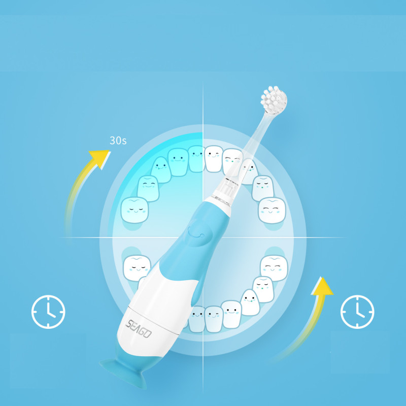 Brosse à dents sonique Seago pour les bébés de 0 à 3 ans