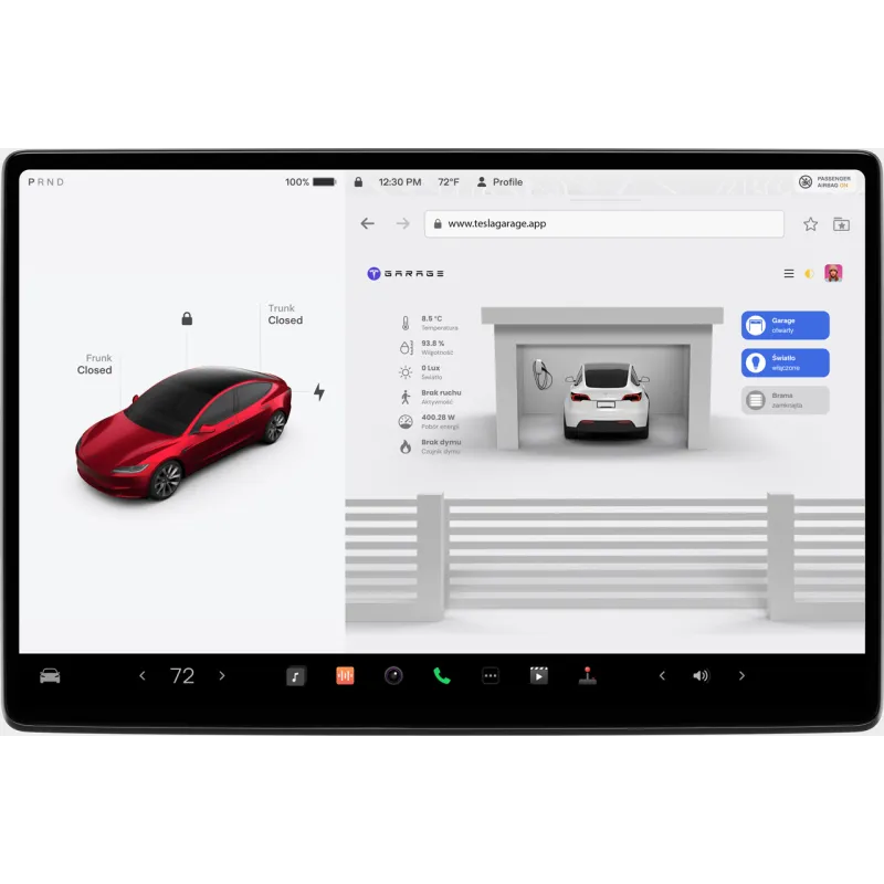 Shelly Garage door controller with sensors for TeslaGarage.co.uk