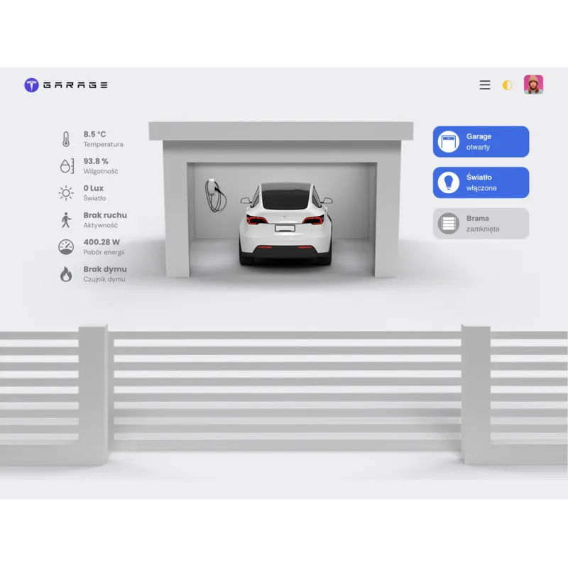 Shelly Garage door controller with sensors for TeslaGarage.co.uk
