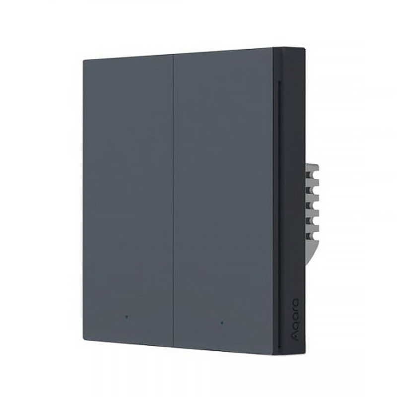 Aqara H1 Interruptor de luz 2 botones N+L GRIS ESPACIO Versión UE