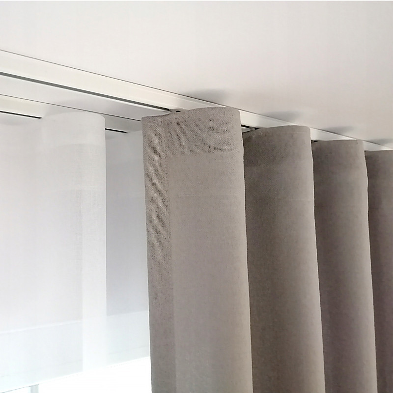 WAVE tape curtain waving system with hooks for Tuya electric curtain rod