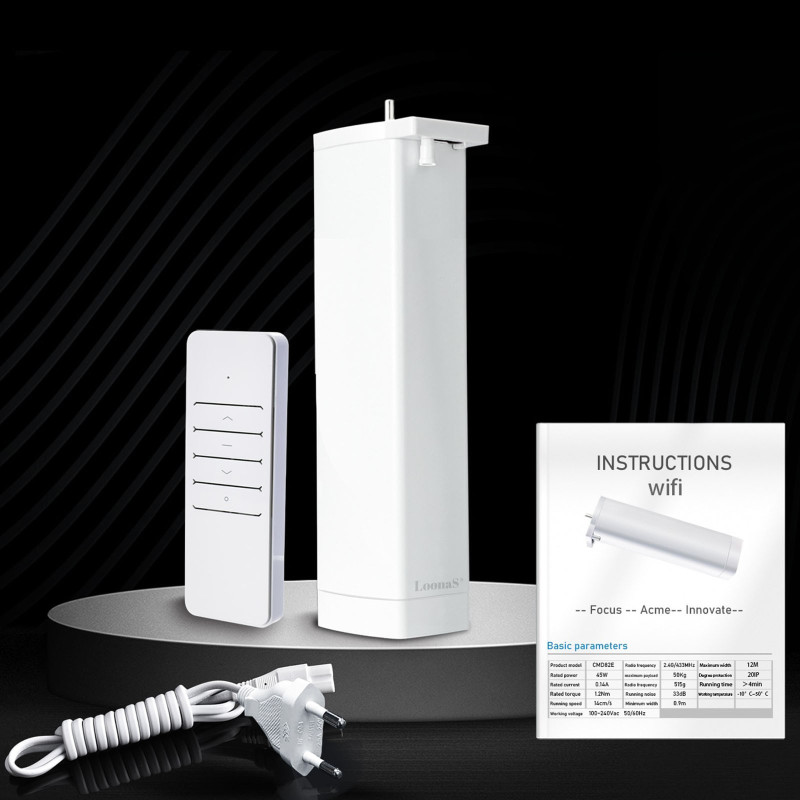 Ewelink WiFi Motor für elektrische Vorhangschiene + Fernbedienung